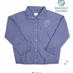 NWT Amuse Society The Sea Breeze Quilted Jacket w/ Palm Tree embroidery  Sz M/L